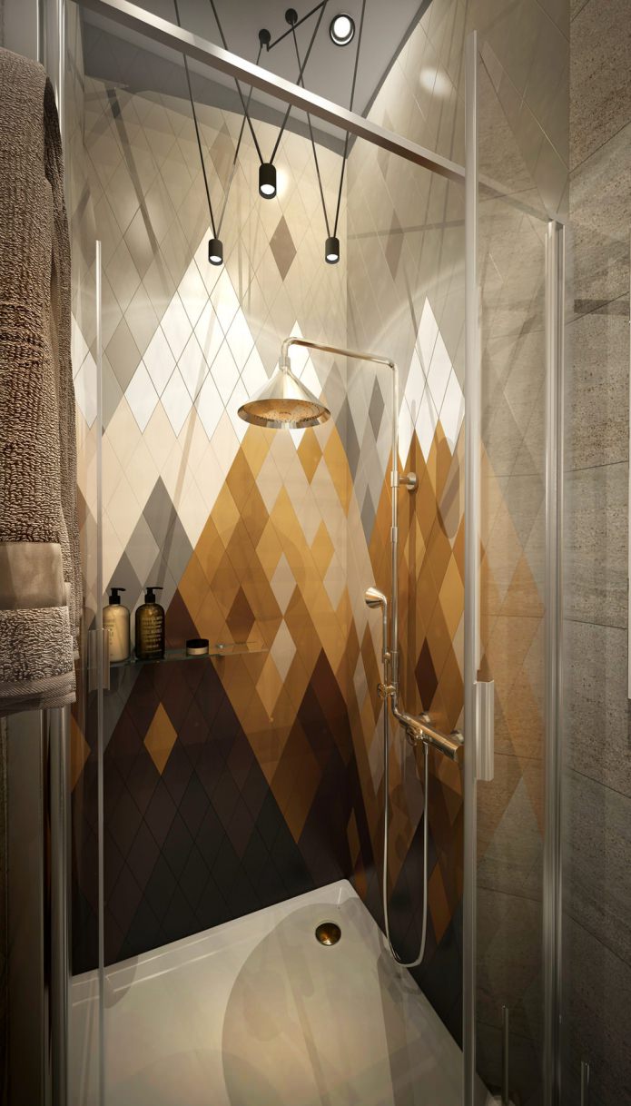 bathroom in the design of a small apartment of 15 sq. m. bathroom in the design of a small apartment of 15 sq. m.