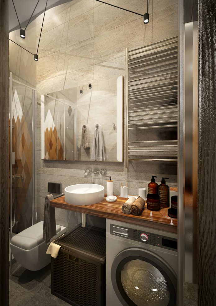 bathroom in the design of a small apartment of 15 sq. m. bathroom in the design of a small apartment of 15 sq. m.