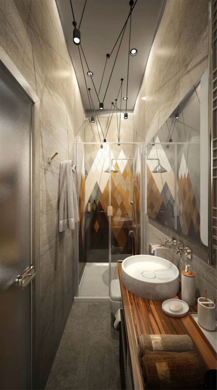 bathroom in the design of a small apartment of 15 sq. m. bathroom in the design of a small apartment of 15 sq. m.