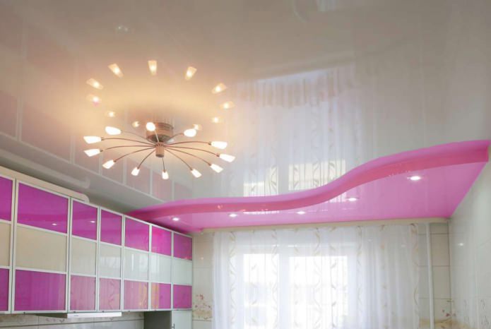 stretch ceiling in the kitchen