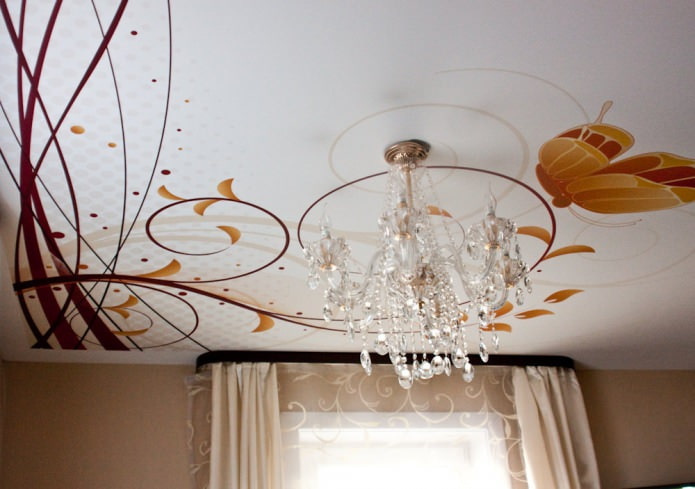 stretch ceiling in the kitchen