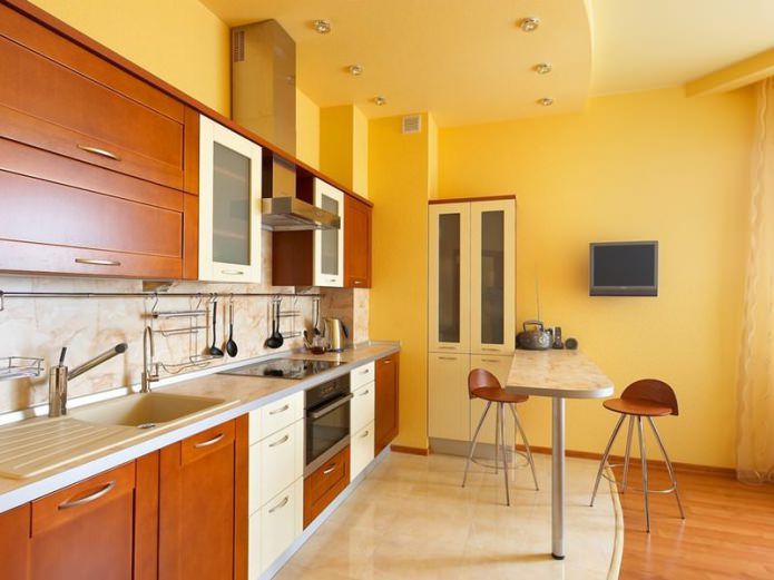 Plasterboard ceiling for the kitchen Plasterboard ceiling for the kitchen