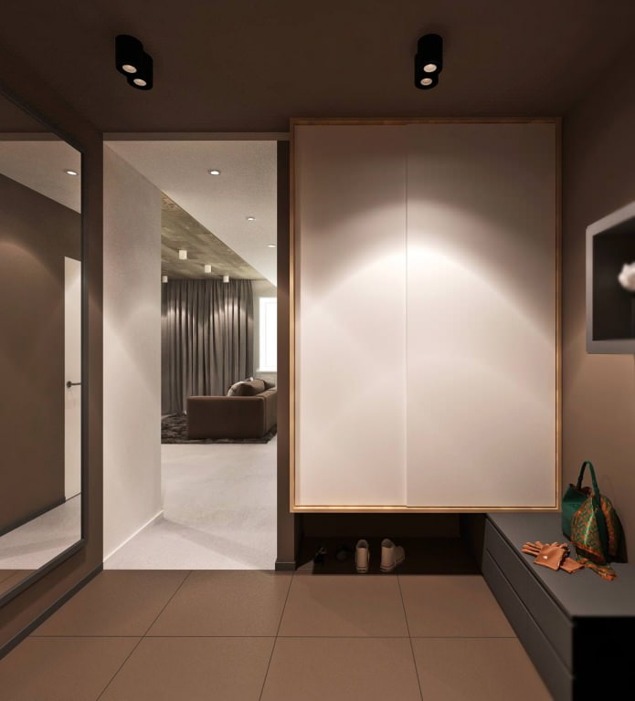 hallway in the design project of a 3-room apartment hallway in the design project of a 3-room apartment