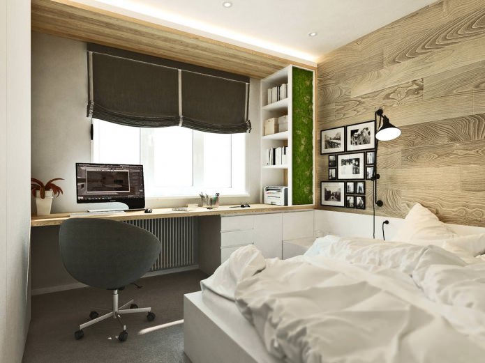 bedroom in a design project of a 3-room apartment bedroom in a design project of a 3-room apartment