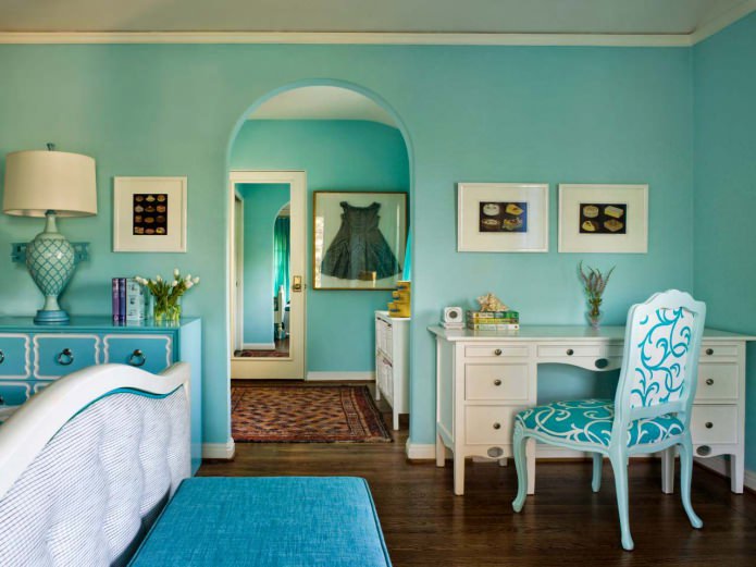 Tiffany color in the interior