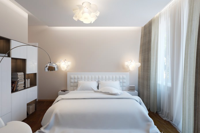 bedroom in a design project of a 2-room apartment bedroom in a design project of a 2-room apartment