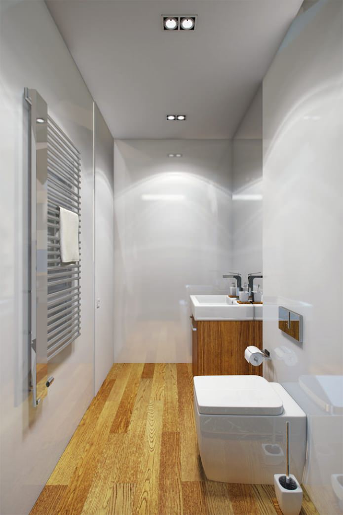 bathroom in the apartment interior design project