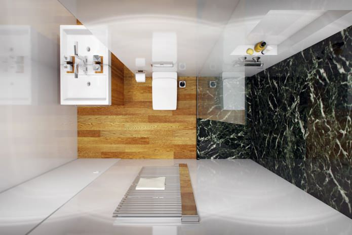 bathroom in the apartment interior design project