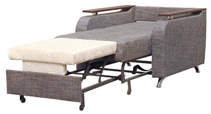 Chair-bed with dolphin mechanism Chair-bed with dolphin mechanism