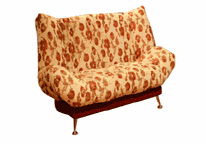 Armchair-bed with click-gag mechanism