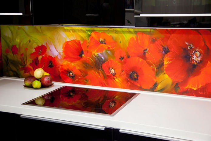 Aprons made of plastic for the kitchen with photo printing