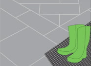 Protective measures against dirt on ceramic tiles