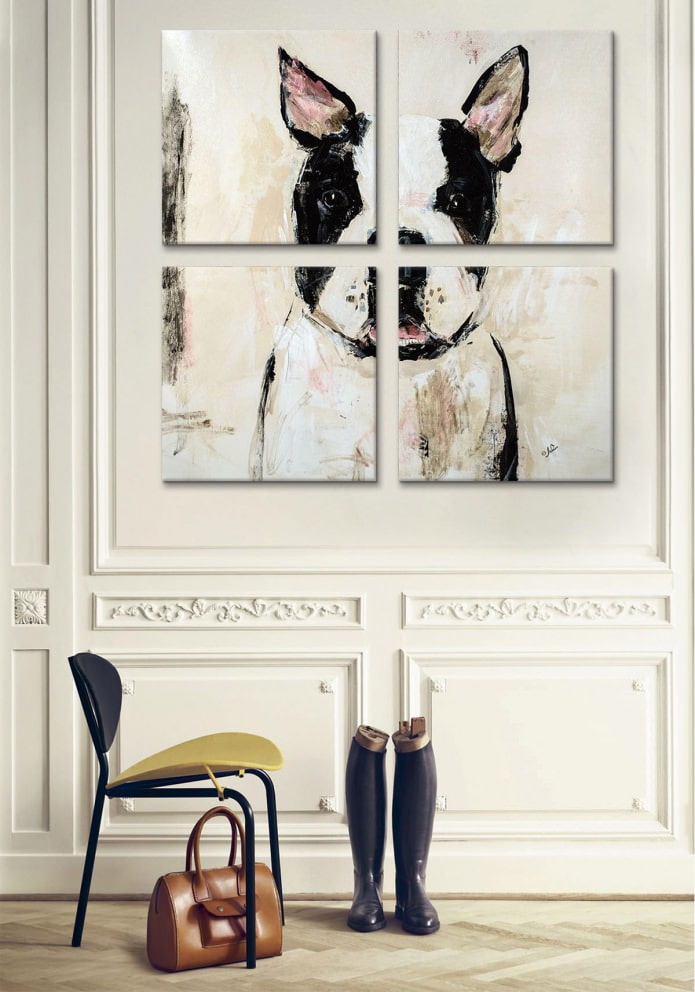 modern modular picture in the interior