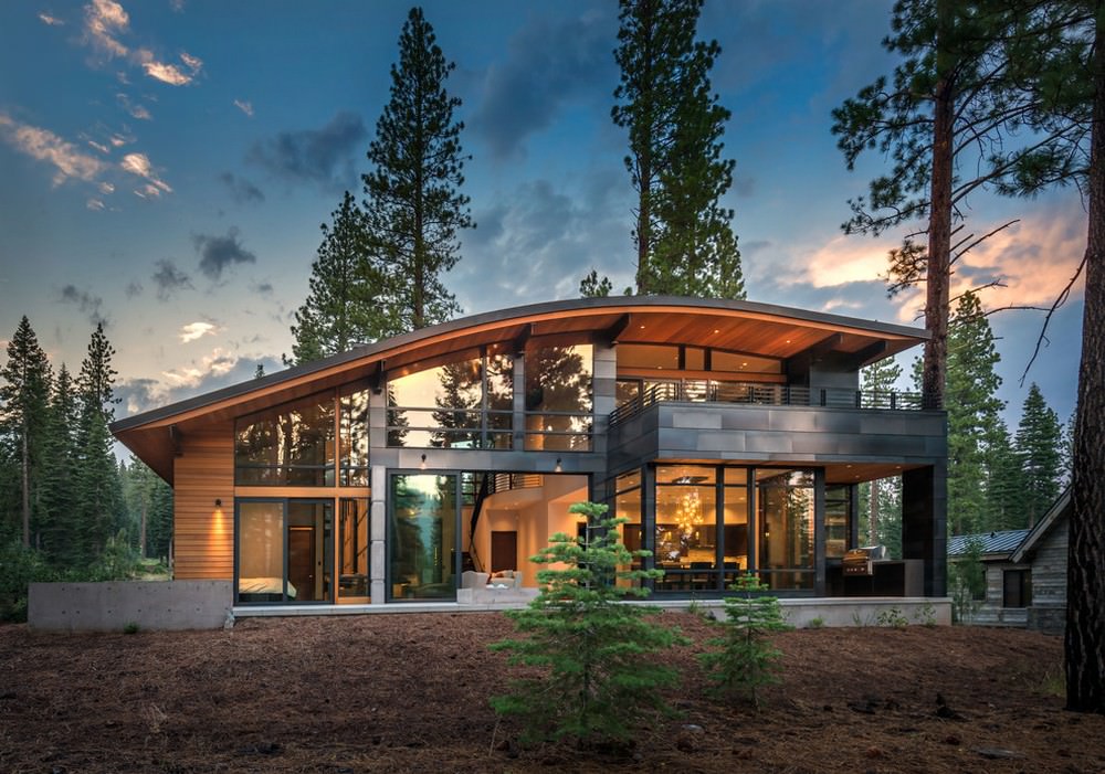 two-storey house with panoramic windows two-storey house with panoramic windows