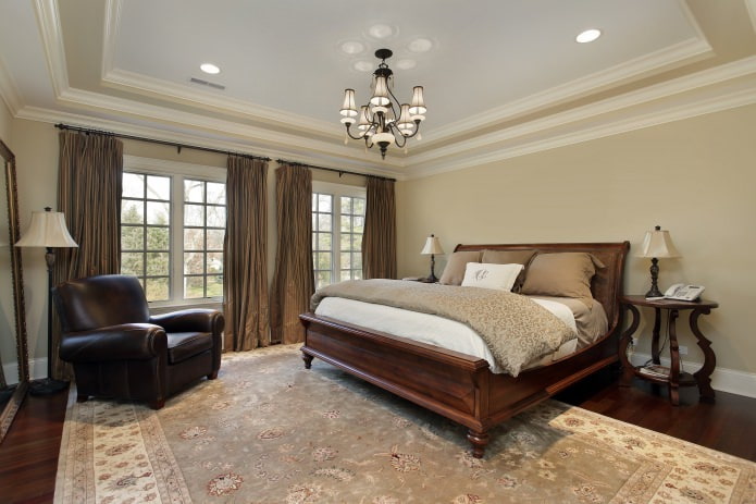 Lighting in the bedroom with stretch ceilings Lighting in the bedroom with stretch ceilings