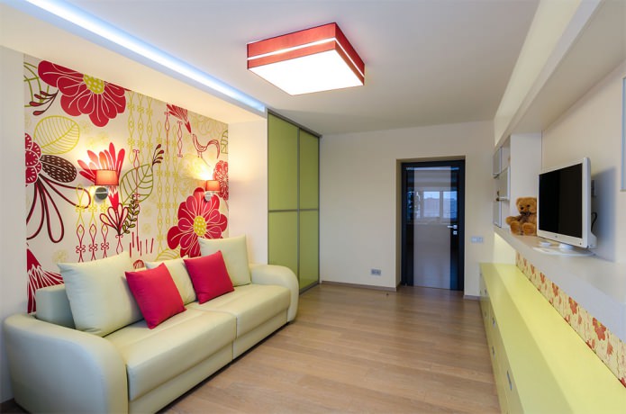 Wallpaper for the nursery of a teenager Wallpaper for the nursery of a teenager