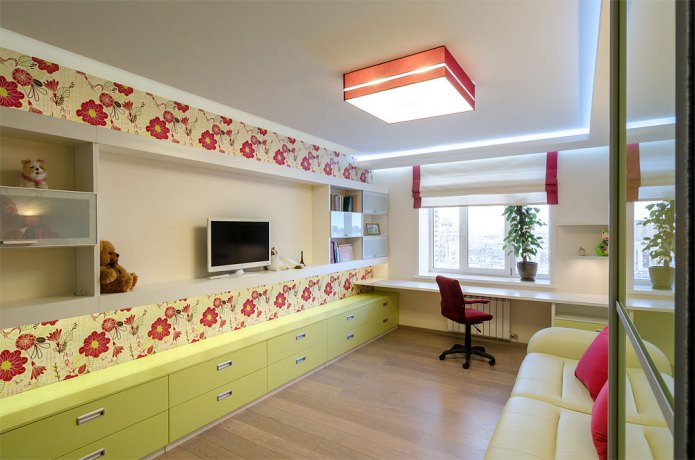 Wallpaper for the nursery of a teenager Wallpaper for the nursery of a teenager