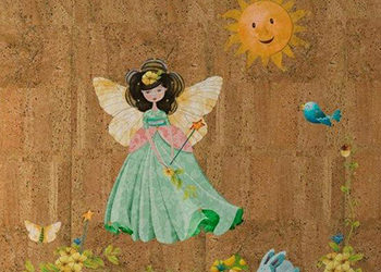 cork wallpaper for kids room