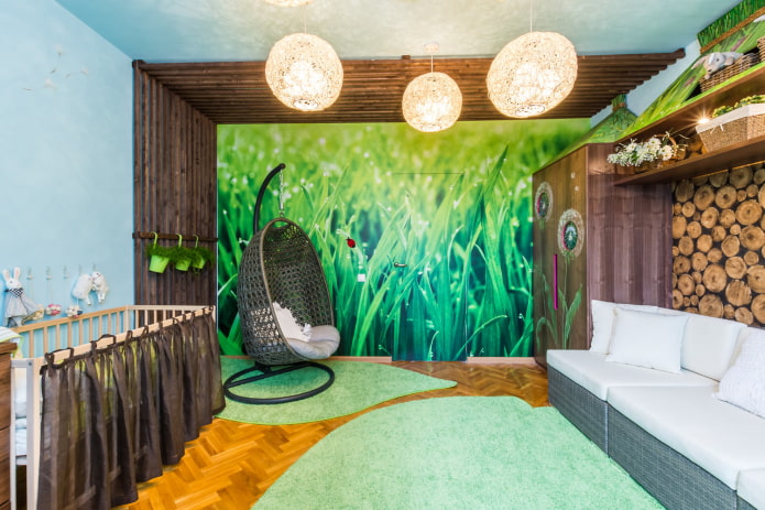 lighting in the interior of the nursery for the kid