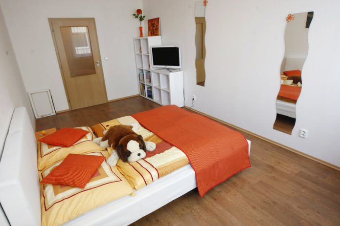 textiles in orange colors