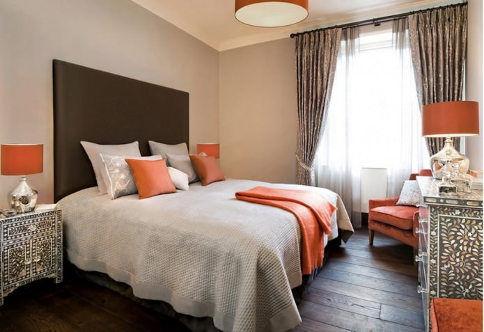 accessories and textiles in orange colors