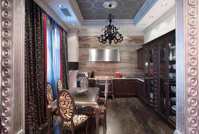 Combination of curtains