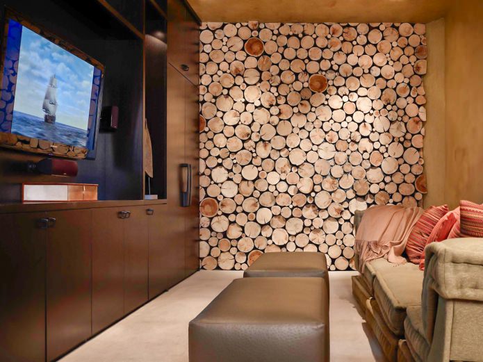 Eco-style living room interior