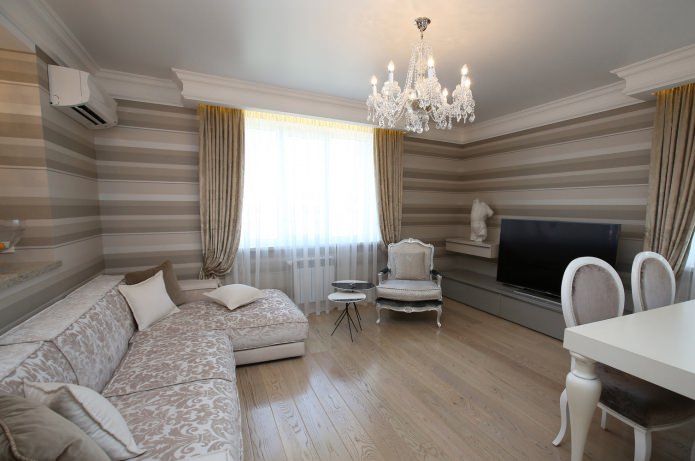 wallpaper stripes in the living room wallpaper stripes in the living room