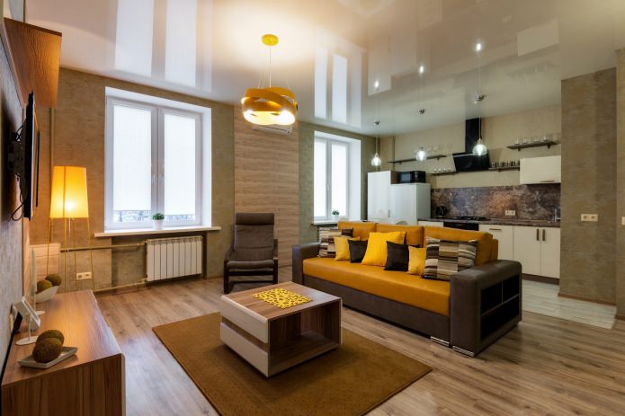 Laminate under oak in the interior Laminate under oak in the interior