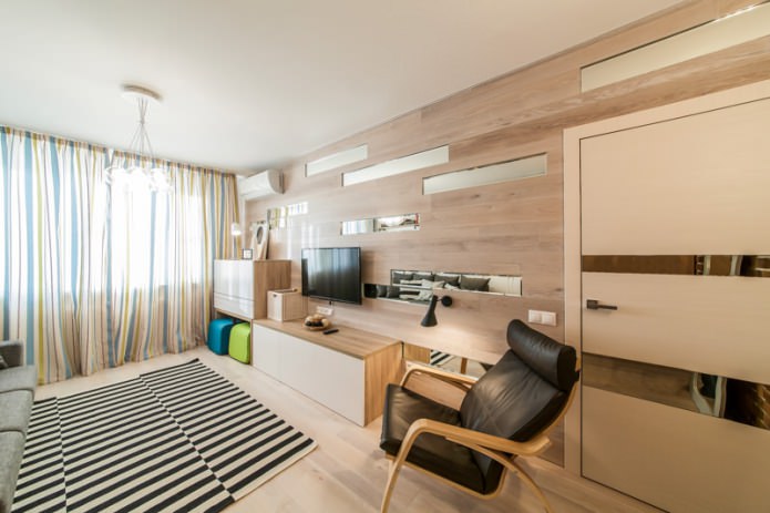 Interior with laminate on the walls Interior with laminate on the walls