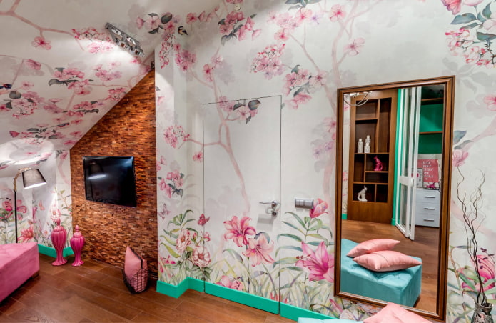 Interior doors in the interior of the apartment Interior doors in the interior of the apartment