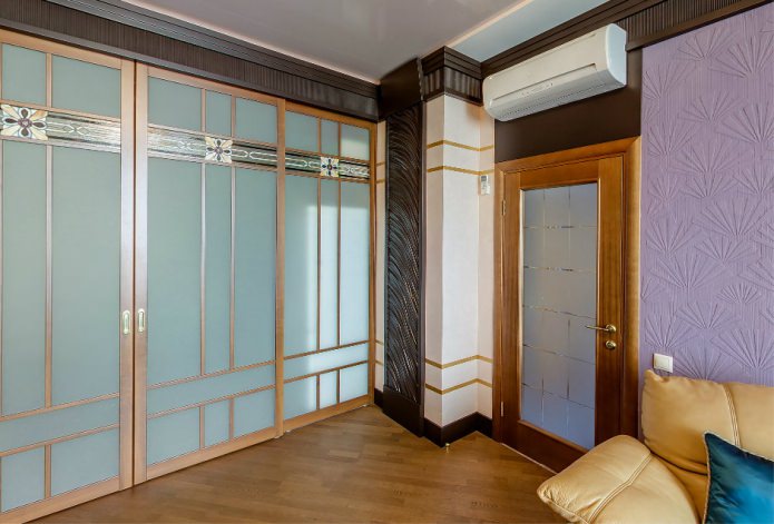wooden interior door with glass inserts in the interior wooden interior door with glass inserts in the interior