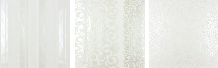 white wallpaper with pearlescent effect