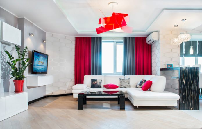 Shiny mother-of-pearl pattern on white wallpaper