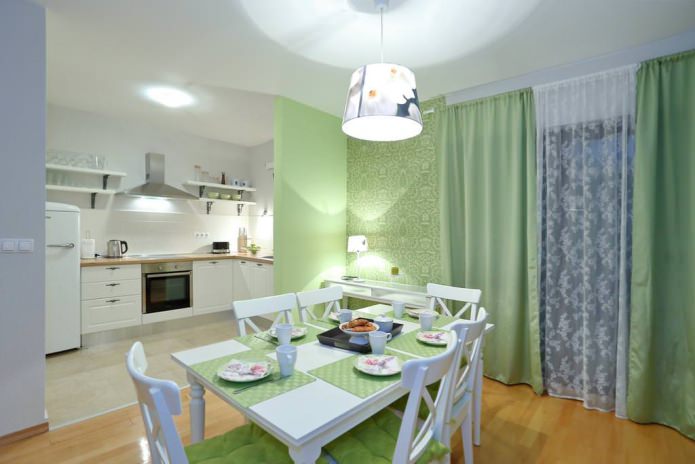 green wallpaper in kitchen design green wallpaper in kitchen design