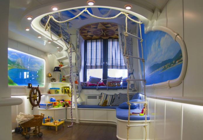 nursery in a marine style nursery in a marine style