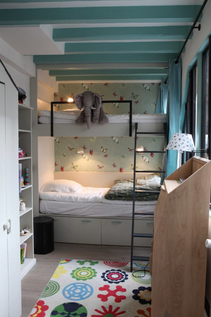 nursery for two children with a bunk bed nursery for two children with a bunk bed