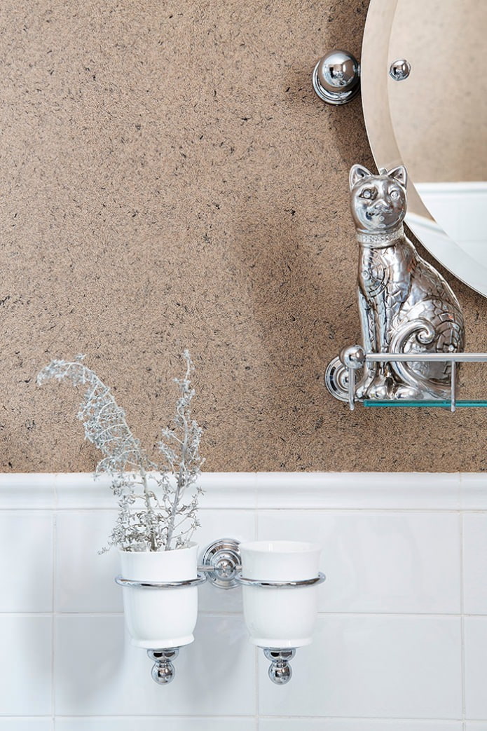 wallpaper in the bathroom wallpaper in the bathroom