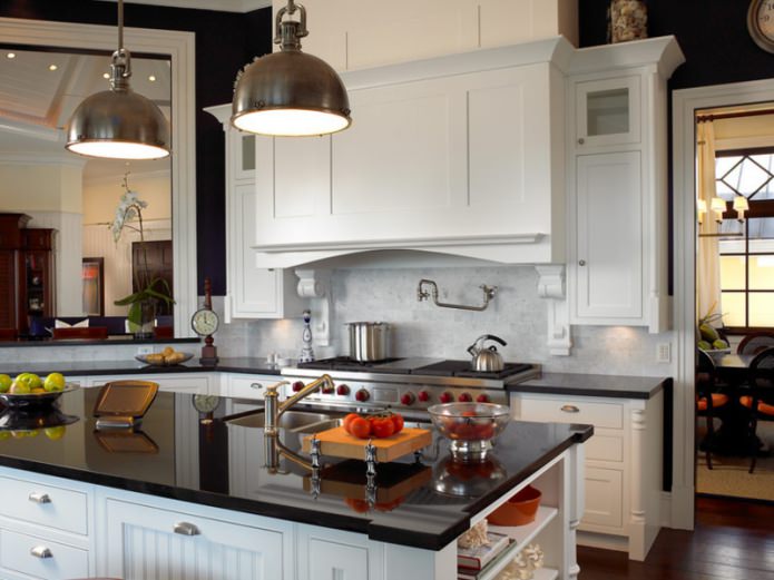 stone on the apron in the kitchen stone on the apron in the kitchen