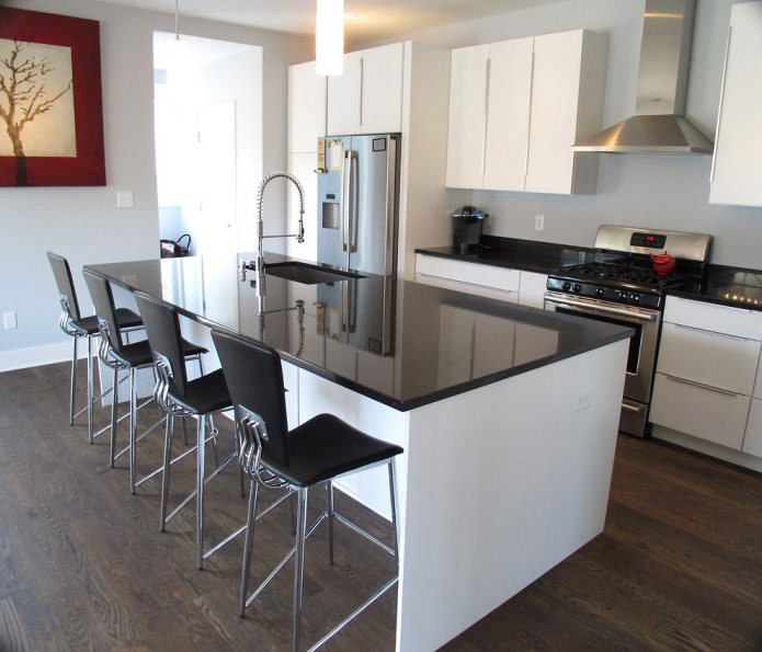 chipboard set with island chipboard set with island