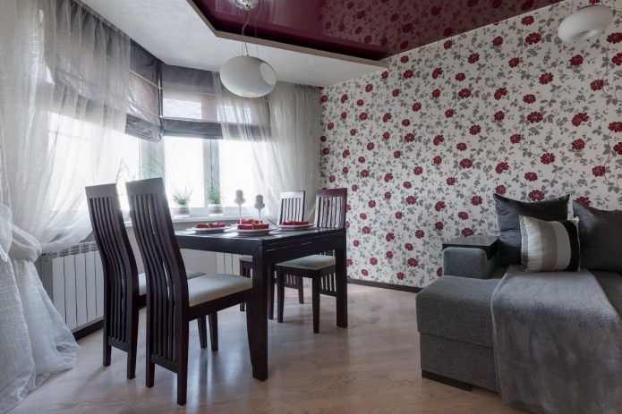 Curtains in the bay window for the living room Curtains in the bay window for the living room