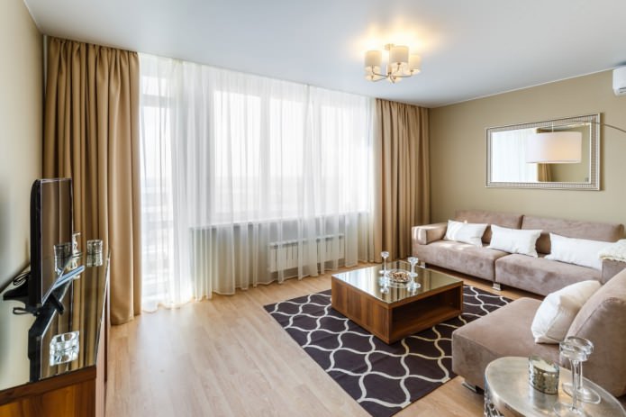 white and brown tulle in the living room white and brown tulle in the living room