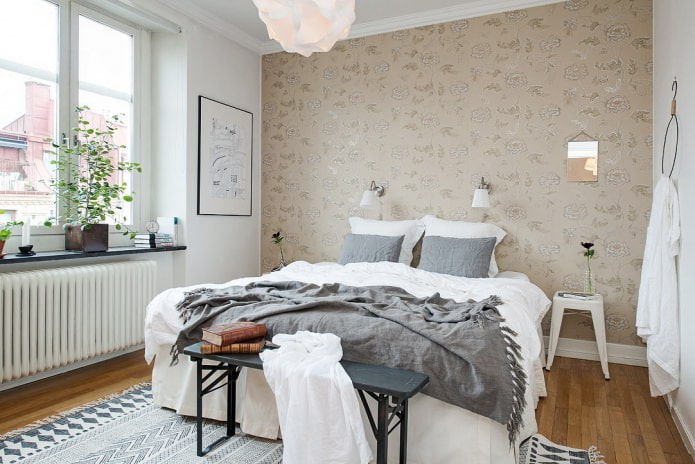 bedroom in scandinavian style bedroom in scandinavian style