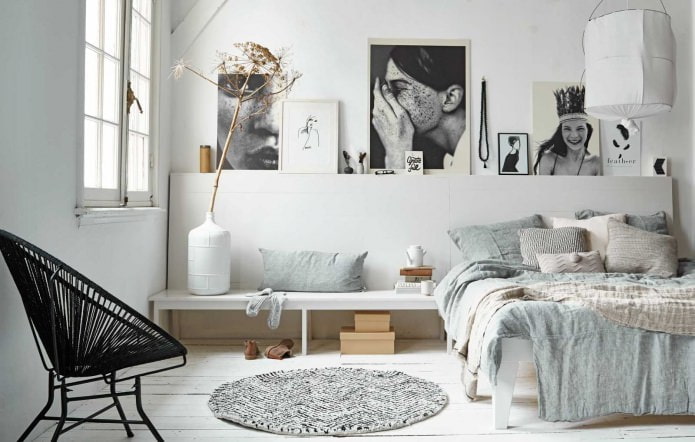 Scandinavian style room interior Scandinavian style room interior