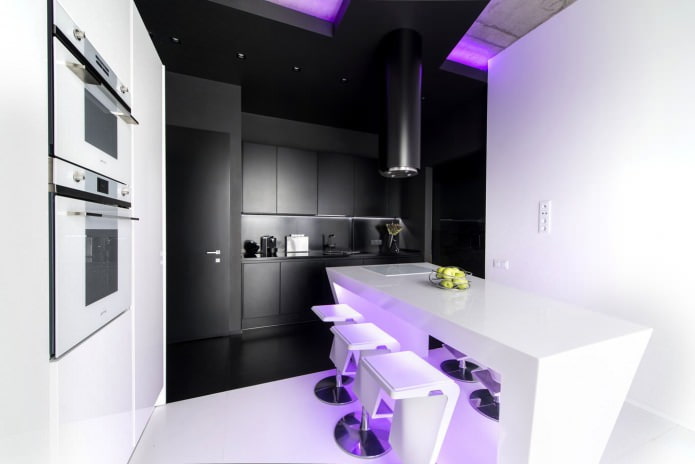 black kitchen set in modern kitchen black kitchen set in modern kitchen