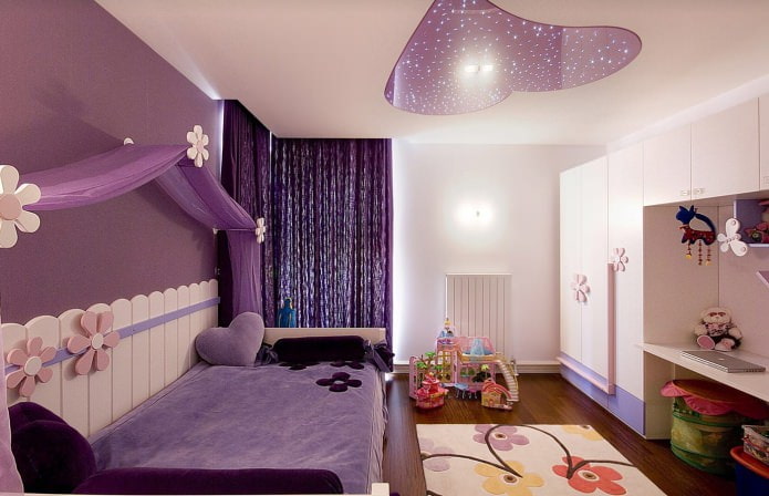 children's room for girls in purple tones children's room for girls in purple tones