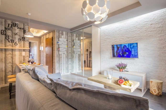 Wallpaper and decorative stone Wallpaper and decorative stone