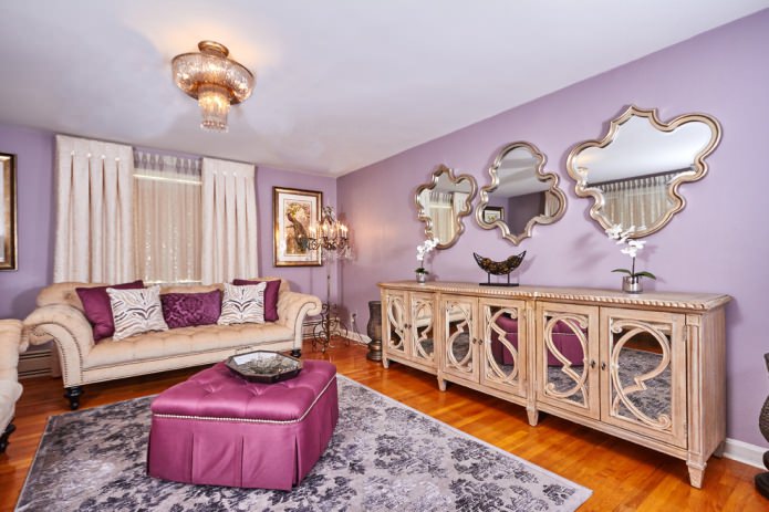 purple walls in the living room purple walls in the living room