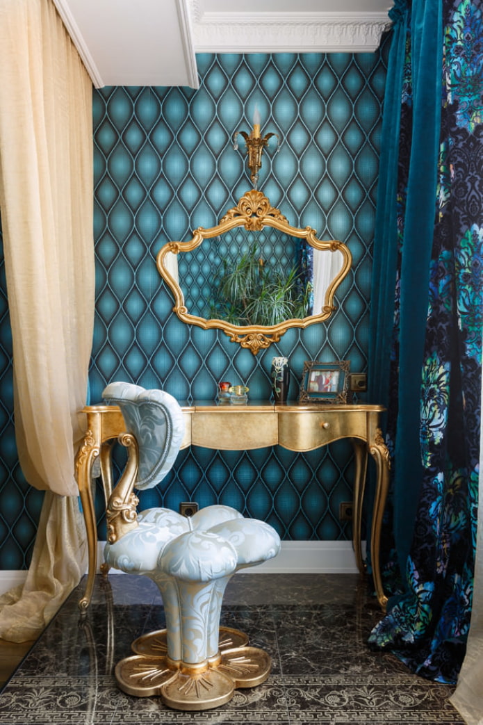 combination of dark brown with blue combination of dark brown with blue