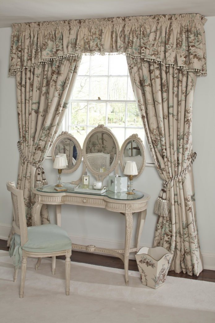 blackout curtains in country style